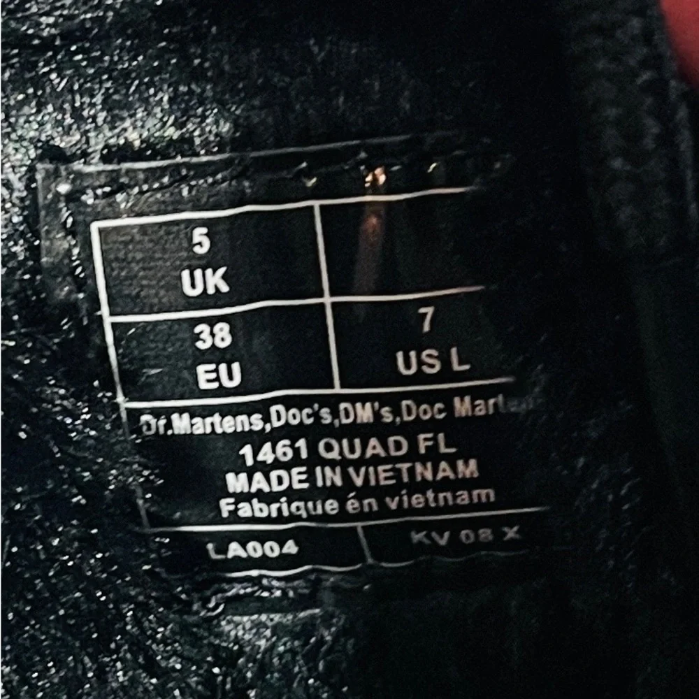 Dr. Martens Black Glitter Shoes - Picture 5 of 5
